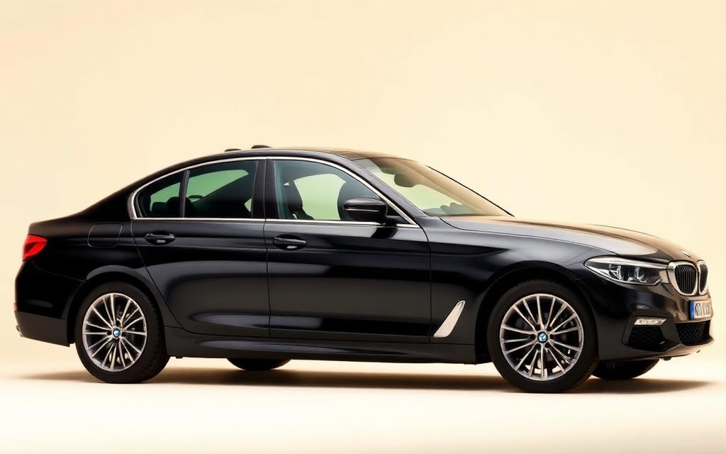 BMW 5 Series luxury with 5 seats and automatic transmission, available for chauffeur driven rental in Bengaluru